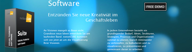 Notioncube Visual Thinking Software Business Intelligence Software Fur Prasentation Visualisierung Mind Mapping Projektmanagement Unternehmensberatung Marketing Planung Strategische Planung Mediadefine Gmbh